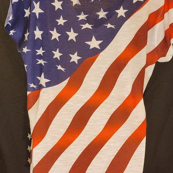 AMERICAN SUMMER CLOTHING CO. AMERICAN FLAG XL TEE & SCARF - Picture 2 of 10